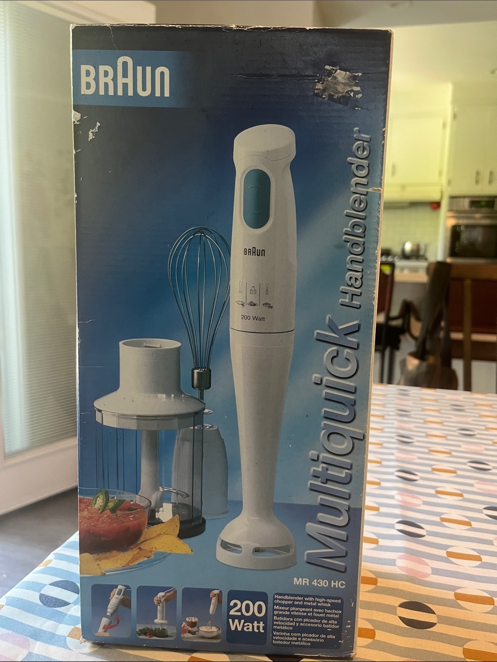 Braun Multiquick Hand Blender — White with Teal Accent